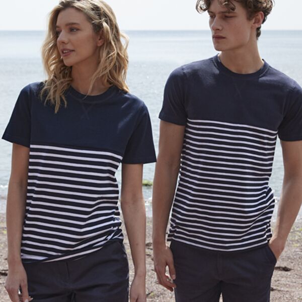 Front Row Unisex Breton Striped T-Shirt Thumbnail