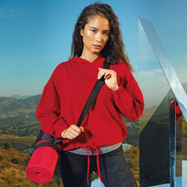 Women's TriDri® cropped oversize hoodie Thumbnail